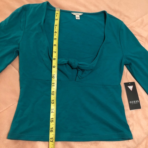 Guess Celina Crop Top Miami Nights Green XS - Picture 5 of 6